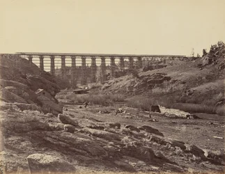Plåt 7. Dale Creek Bridge, allmän vy,1869 (foto)