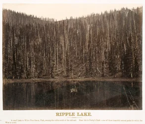 Ripple Lake, White Pine Cañon, Utah, från den stora västern illustrerad I en serie fotografiska vyer över kontinenten tagna längs Union Pacific Railroads linje, väster om Omaha, Nebraska, av A. J. Russell. Volym I