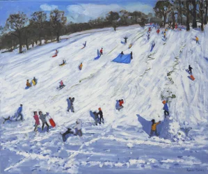 Stor snögubbe, Chatsworth, 2012,
