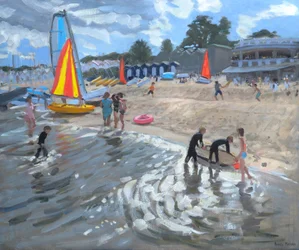 Segelbåtar, 2009 (olja på duk)