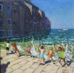 Havet, Rovinj, Kroatien,