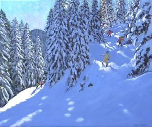 Fransk skidåkning, Morzine, 2020