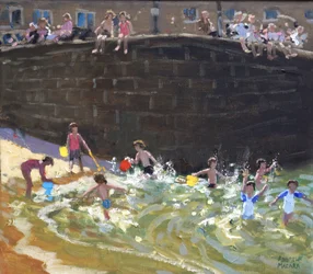 Plaska i Tenby hamn, 2016,