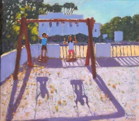 Sommarswing, Folegandros, Grekiska öarna, augusti 2017,