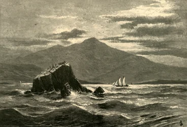 "Mount Tamalpais and Red Veranda", 1872.