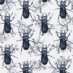 Stag Beetles, 2017, Ink