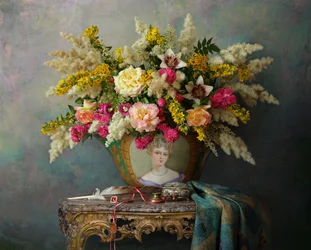 Ett praktfullt blomsterstilleben