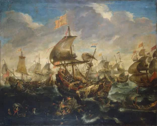 Slaget mellan den spanska och den nederländska flottan i maj 1573, vid tiden för belägringen av Haarlem