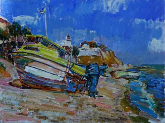 Sommarstrandbåt