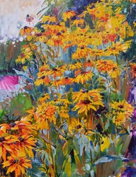 Sommarblomsterträdgård