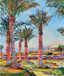 Livfulla resortpalmer