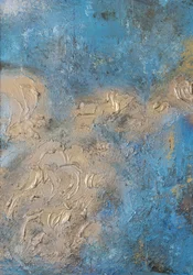 Abstrakt textur i havssand