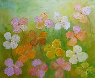 Färgglada vårblommor