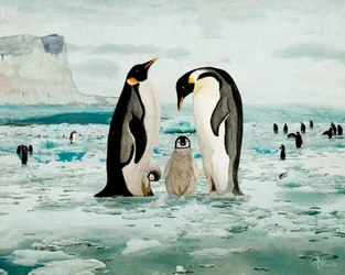 Kejsarpingvinfamiljen