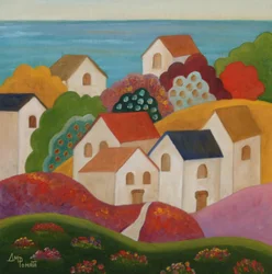 En idyllisk by vid Medelhavet