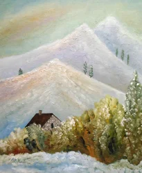 Stugan i Snowy Mountain