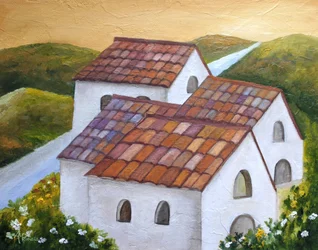 By i de toskanska bergen