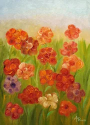 Ett färgsprakande blomsterfält