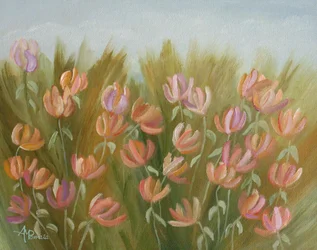 En färgsprakande blomsteräng