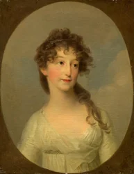 Möjligen Franciska Krasinska, hertiginna av Kurland, ca. 1790.