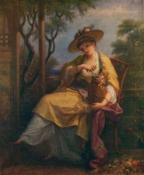 Självporträtt av Angelica Kauffmann, c1780
