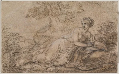 En kvinnlig poet, möjligen Sappho