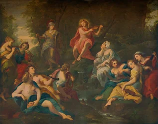 Apollon och muserna, 1772