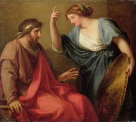 Egeria överlämnar Numa Pompilius sin sköld, 1794