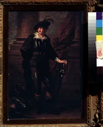 Porträtt av John Baker-Holroyd (Baker Holroyd), Earl of Sheffield (1735-1821). Målning av Angelika Kauffmann (Angelica Kauffmann