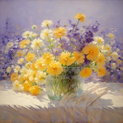 Florals 01, ca 2020 (olja på duk)
