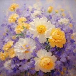 Florals 02, ca 2020 (olja på duk)