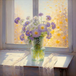 Florals 04, ca 2020 (olja på duk)