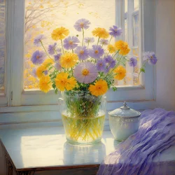 Florals 07, ca 2020 (olja på duk)
