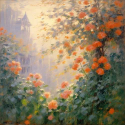 Florals 100, ca 2024 (olja på duk)
