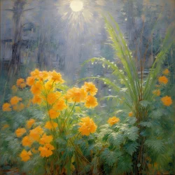 Florals 104, ca 2024 (olja på duk)