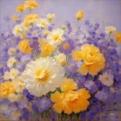 Florals 121, ca 2025 (olja på duk)