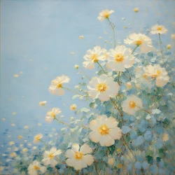 Florals 14, ca 2020 (olja på duk)