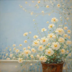 Florals 15, ca 2020 (olja på duk)