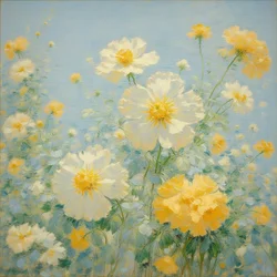 Florals 17, ca 2020 (olja på duk)