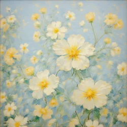 Florals 19, ca 2020 (olja på duk)