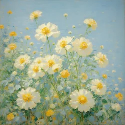 Florals 22, ca 2021 (olja på duk)