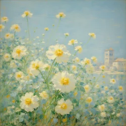 Florals 23, ca 2021 (olja på duk)