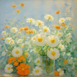 Florals 33, ca 2021 (olja på duk)