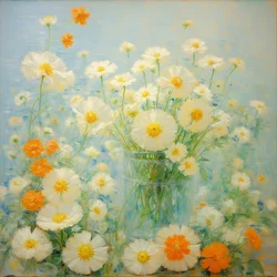 Florals 35, ca 2021 (olja på duk)
