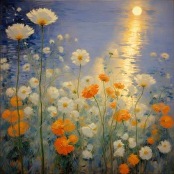 Florals 38, ca 2021 (olja på duk)