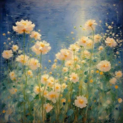 Florals 39, ca 2021 (olja på duk)