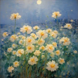 Florals 40, ca 2021 (olja på duk)