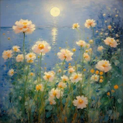 Florals 41, ca 2022 (olja på duk)
