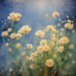 Florals 42, ca 2022 (olja på duk)