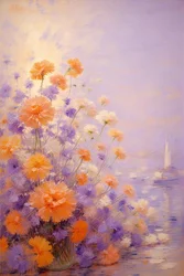 Florals 51, ca 2022 (olja på duk)